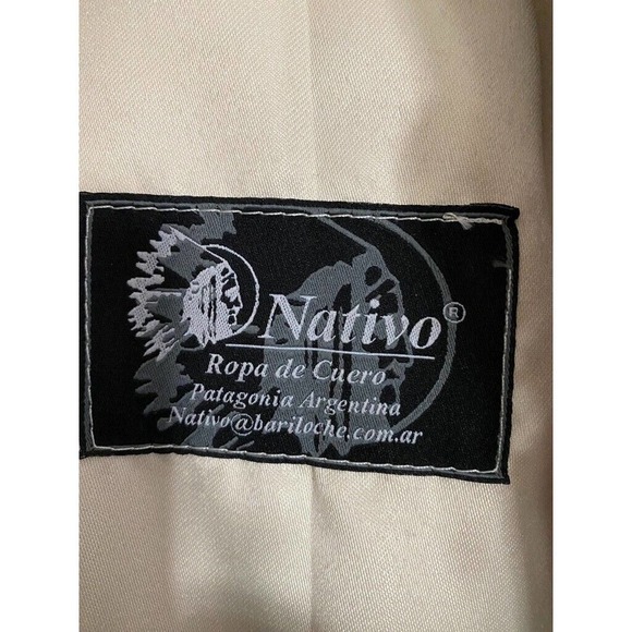 NAVITO - unique cowhide design, zipper front brown jacket, unisex - Picture 4 of 4